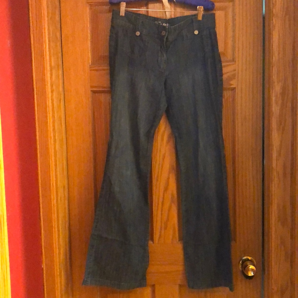 Low Rise Flare Leg Jeans